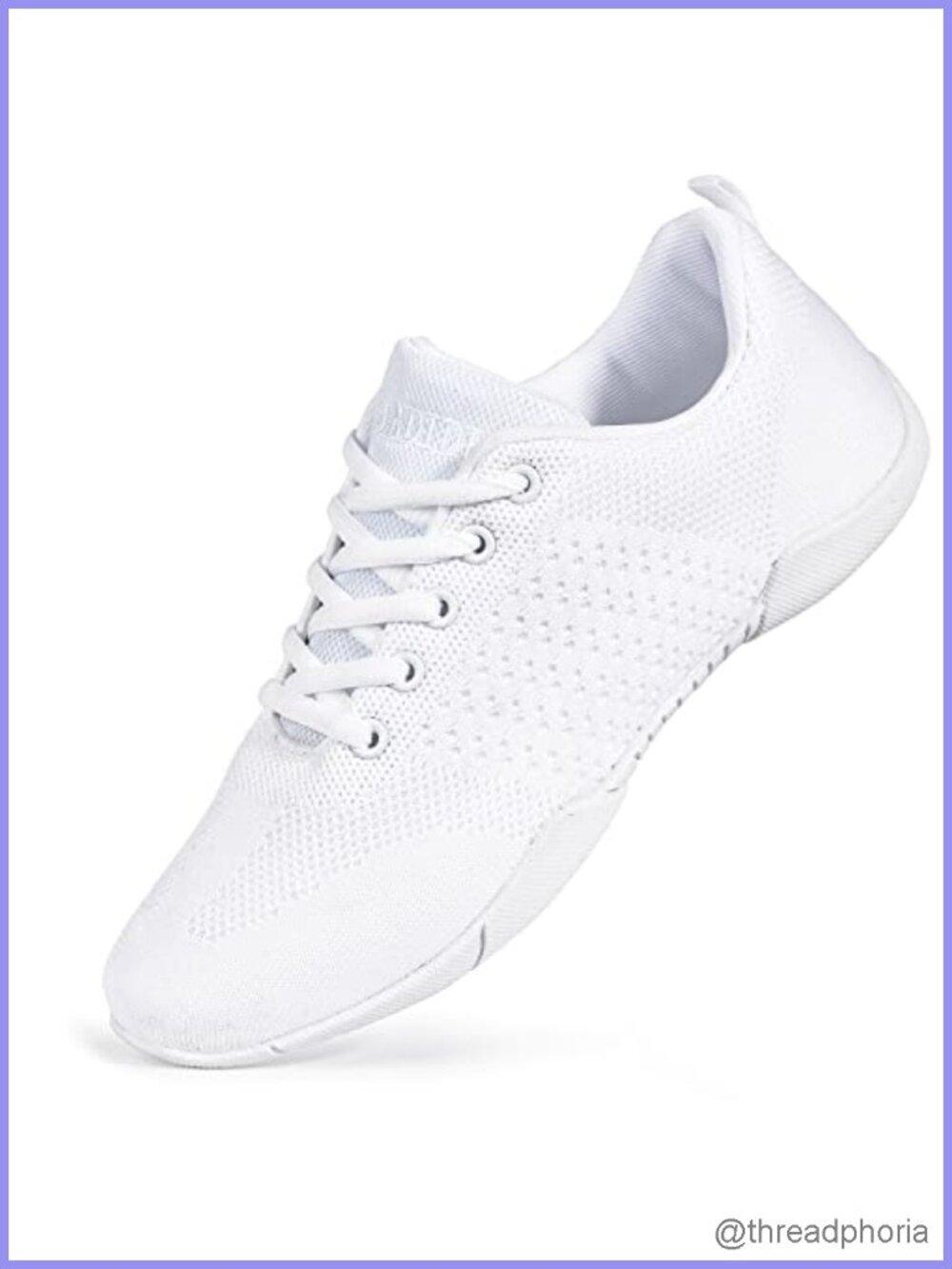 Womens Cheerleading Shoes Breathable Knit Flexible Athletic Cheer Dance Sneakers